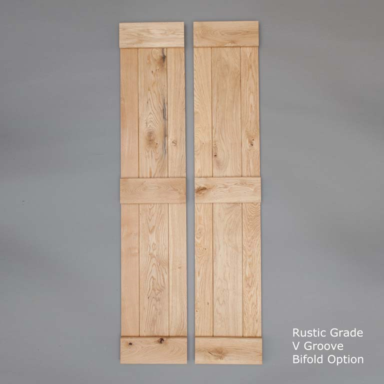 Ledged and Braced Bi-Fold Oak Doors